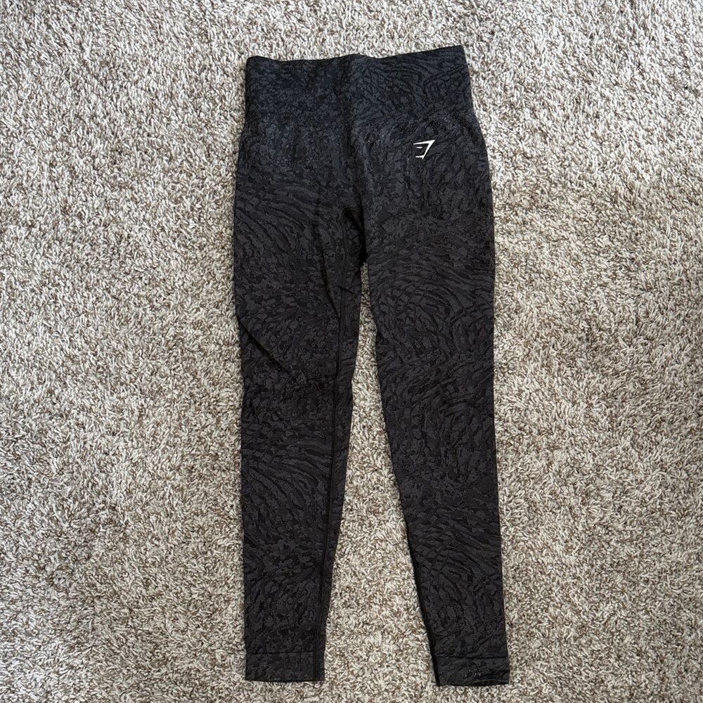 Gymshark Black Patterned Leggings